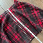 Hot Topic Black and Red Plaid Skirt with Zipper Punk Emo size M Photo 3