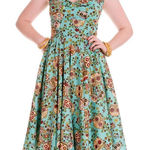 Hell Bunny Calvera Day of the Dead Floral Sugar Skull Dress Photo 0