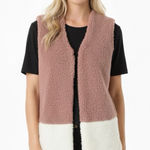JODIFL size small pink furry sweater vest Photo 0