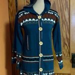 Vintage 70s OOAK. Bell sleeve Shacket Blue Photo 9