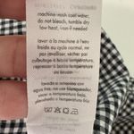 ONIA  Kaylee Button Front Shirt Dress Small Black White Gingham Plaid Mini Casual Photo 14