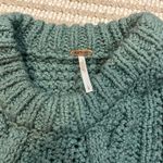 Free People  Cutting Edge Cable Knit Sweater in White Spruce Photo 2