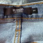 Hudson Jeans  Devon High-Rise Distressed Biker Shorts in Lift Me Up Size 24 New Photo 3