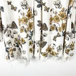 Free People  Pebble Crepe So Fine Long Sleeves Smocked Floral BohoTunic Top XS Photo 8