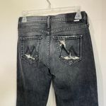 Mother The Flirt Chew Jeans in Cat & Kings Wash Straight Leg Jeans Size 24 Black Photo 6