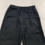 ZARA  Black Lightweight Wide Leg Lounge Pant L Photo 1