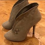 Apt. 9  Suede Taupe Ankle Heeled Booties | Boots | Pumps Photo 0