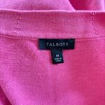 Talbots Pink V-Neck Cardigan Sweater Size M Button Front Photo 4