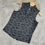 Jamie Sadock Women’s Golf Sleeveless Top Shirt High Neck Collar Printed Size M Black Size M Photo 0