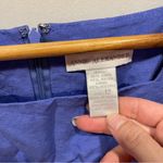 Cute vintage 90’s periwinkle linen blend square neck sheath mini dress Blue Size L Photo 13