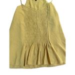 Sanctuary  Womens Bright Mustard Yellow Gingham Print Tank Blouse Sz S Photo 7