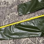 Majorelle Women’s Size S Olive Green Clive Faux Leather Button Front Pants Photo 10