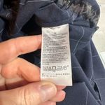 Banana Republic  Womens Windowpane Drawstring Shirt Jacket Navy Blue White Medium Photo 5