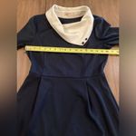 Miss Patina London Parisian Port Peter Pan Collar Dress Navy retro Blue Size M Photo 6