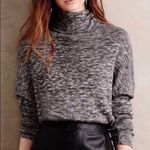 Anthropologie Moth Marled Gray Cowl Neck Knit Sweater L Photo 0