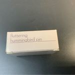 Vintage AVON 1992 Hummingbird Signed Brooch Pin Silver Marcasite Purple stone Photo 6