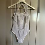 Jezebel NWOT  white lace bodysuit size small Photo 1