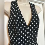 Alice + Olivia  Tanner Polkadot Mini Dress Black V-neck Women Size 0 Fit & Flare Photo 3