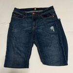 Halogen Womens Ripped Flare Crop Cut Off Jeans Size 27 Photo 1