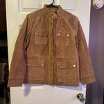 Isaac Mizrahi  Live! NWOT Genuine Leather zip and button jacket size M, 21” p2p Photo 1