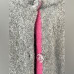 margaret o'leary  Angora Fine Merino Gray / Pink Argyle Wool Sweater; size M Photo 1