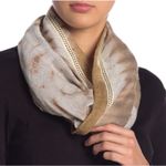 Michael Stars NWT  Anthropologie‎ Infinity Scarf Sparkle and Fade Eternity Gold Photo 0