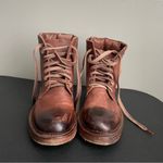 Vintage Foundry Co. Brown Allison Women’s Combat Leather Ankle Boots Size 7.5 Photo 6