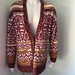 Lucky Brand  Aztec cardigan women boho southwest size medium Photo 1