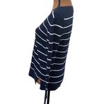 Banana Republic  linen blend navy slouchy sweater with white stripes size XS Photo 61