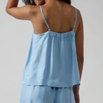 Athleta Calm Cool Cami Size Medium Blue Comfort Adjustable Straps Photo 1