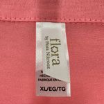 Flora Nikrooz Flora by  Salmon‎ Pink Notch Button Front Pajama Shirt Size XL NWT Photo 2