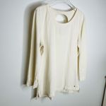 Kate Spade  NY Open Back Bow White Cream 3/4 Sleeve Blouse Top Size Large L‎ Photo 3
