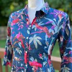 Biba bird print shirt dress Blue Size undefined Photo 4