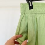 Madewell Linen Pants Pull-on Light Green Flowy Size L Photo 5