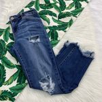 KanCan USA Mid Rise Raw Hem Distressed Skinny Ankle Jeans 178 Photo 1