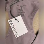 Bandier NWT  All Access Rib Front Row Flint Purple Sports Bra Size 3X Photo 3