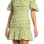 ASTR Green Ditsy Floral Mini Dress, Medium Photo 0