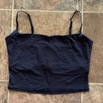 SKIMS Fits Everybody Cropped Cami Onyx Size Large Photo 0