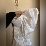 BHLDN helen o‘connor plisse pleat asymmetric draped sleeve sash detail‎ dress sz 6 NEW Photo 3