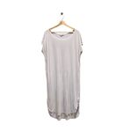 Double Zero Modal Midi Tee Shirt Dress Cream Size L Minimalist Quiet Luxury Soft Photo 1