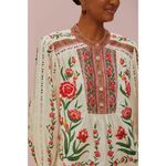 Farm Rio  Off-White Ainika Delicate Blouse Embroidered Women’s Size Small Eyelet Photo 1