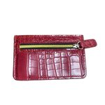 B-low the Belt  Red Snake Print Faux Leather Card Holder Wallet Photo 1