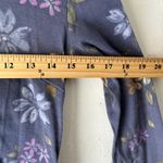 Gloria Vanderbilt ‎ Y2k Shirt Small Blue Floral Long Sleeve Stretch Top Casual Photo 5