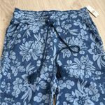 Anthropologie NWT Daily Practice Floral Jogger Sweatpants | Blue | Small Photo 5