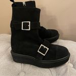 Paloma Barcelo Suede Ankle Platform Booties with buckles Sz 6 Photo 4