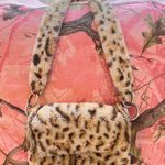 y2k cheetah print faux fur clasp mini purse Brown Photo 0