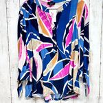 Cocomo Petite Shirt Women Size PXL Abstract Button V Photo 0
