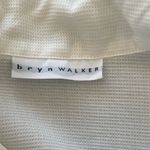 Bryn Walker  White Textured Button Front Long Sleeve Shirt Size Small Photo 4