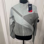 Reebok Womens Jacket M Gray Casual Classics Franchise Track Tops NWT Photo 2