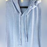 Weatherproof  Vintage M Blue Micro Checked Pullover Hoodie Photo 3